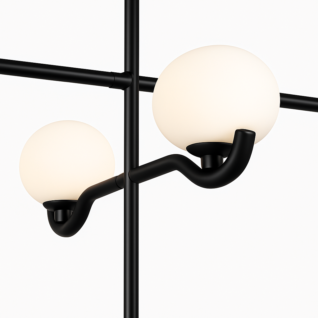 suspension moderne en verre pour décoration intérieure élégante - vue 3 sur 6