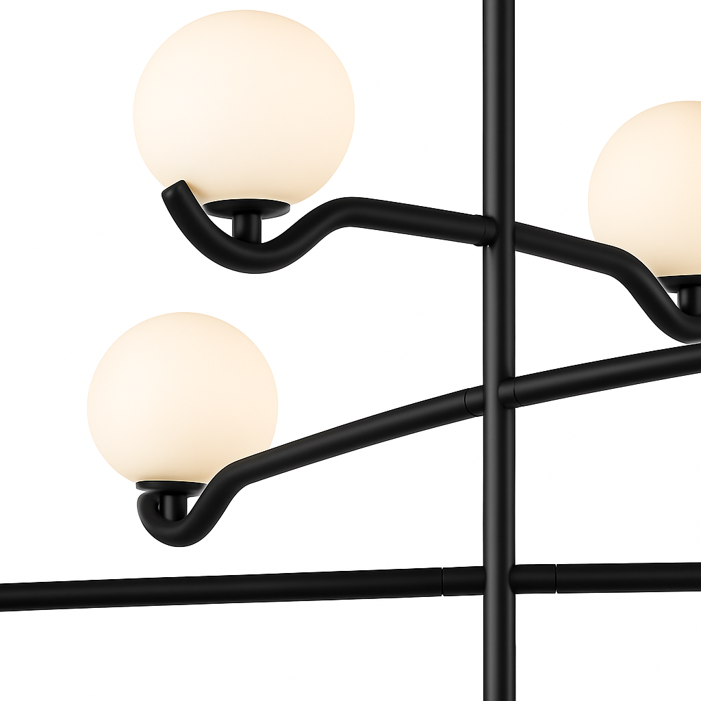suspension moderne en verre pour décoration intérieure élégante - vue 4 sur 6