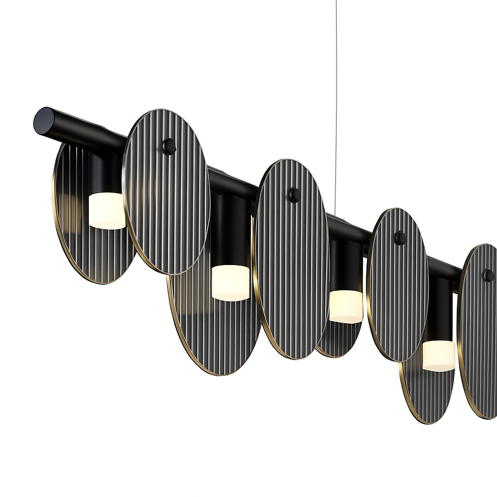 suspension moderne en verre pour décoration intérieure élégante - vue 7 sur 12