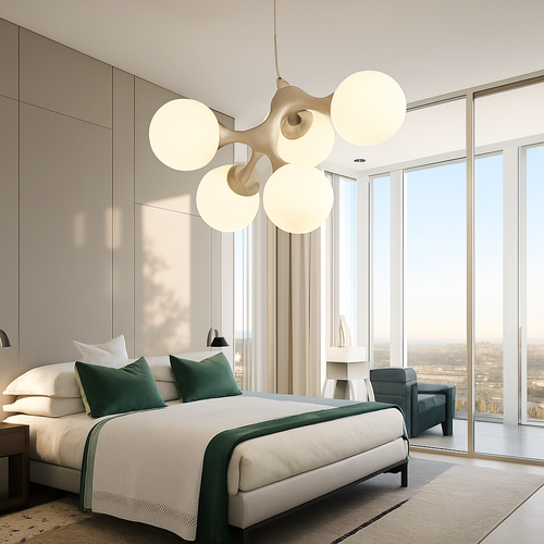 suspension moderne en verre pour décoration intérieure élégante et originale - vue 6 sur 11