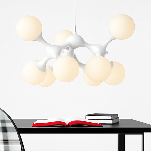 suspension moderne en verre pour décoration intérieure élégante et originale - vue 7 sur 11