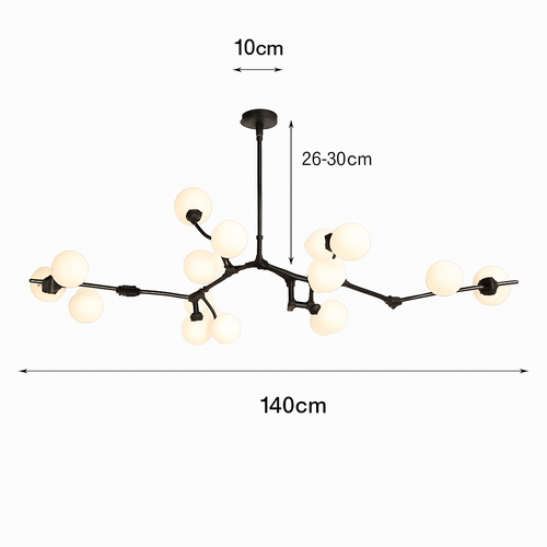 suspension moderne à intensité variable pour décoration intérieure - vue 12 sur 12