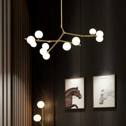 suspension moderne à intensité variable pour décoration intérieure - vue 8 sur 12