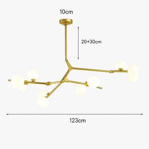 suspension moderne à intensité variable pour décoration intérieure - vue 9 sur 12