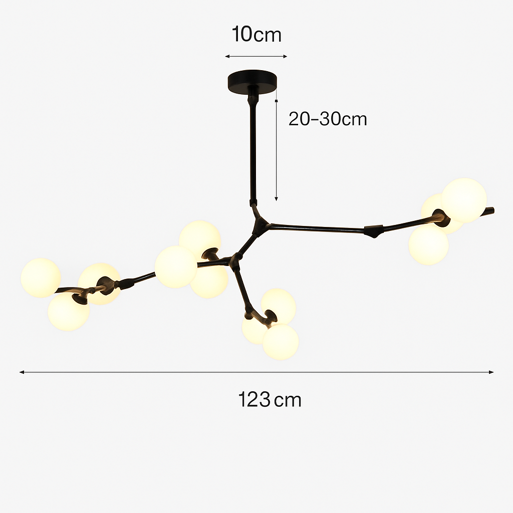 suspension moderne à intensité variable pour décoration intérieure