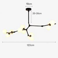 suspension moderne à intensité variable pour décoration intérieure