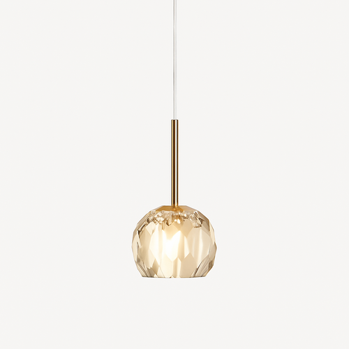 Suspension moderne LED avec abat-jour en cristal Ansley - vue 2 sur 10
