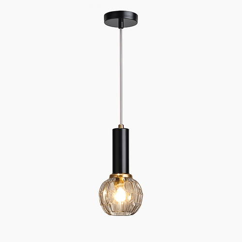 Suspension moderne LED avec abat-jour en cristal Ansley - vue 9 sur 10