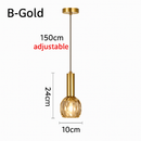 Suspension moderne LED avec abat-jour en cristal Ansley