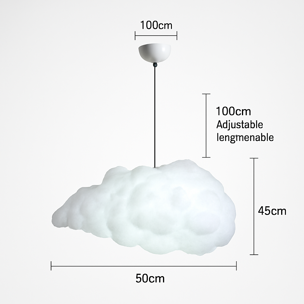 Suspension moderne LED en forme de nuage Kids - vue 6 sur 11