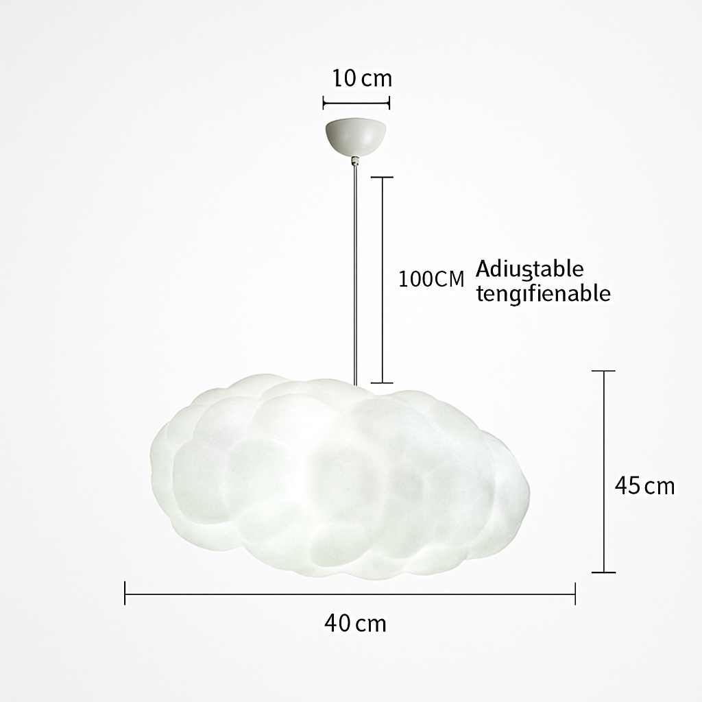 Suspension moderne LED en forme de nuage Kids - vue 7 sur 11