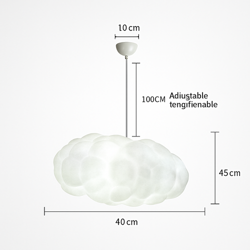 Suspension moderne LED en forme de nuage Kids - vue 8 sur 11