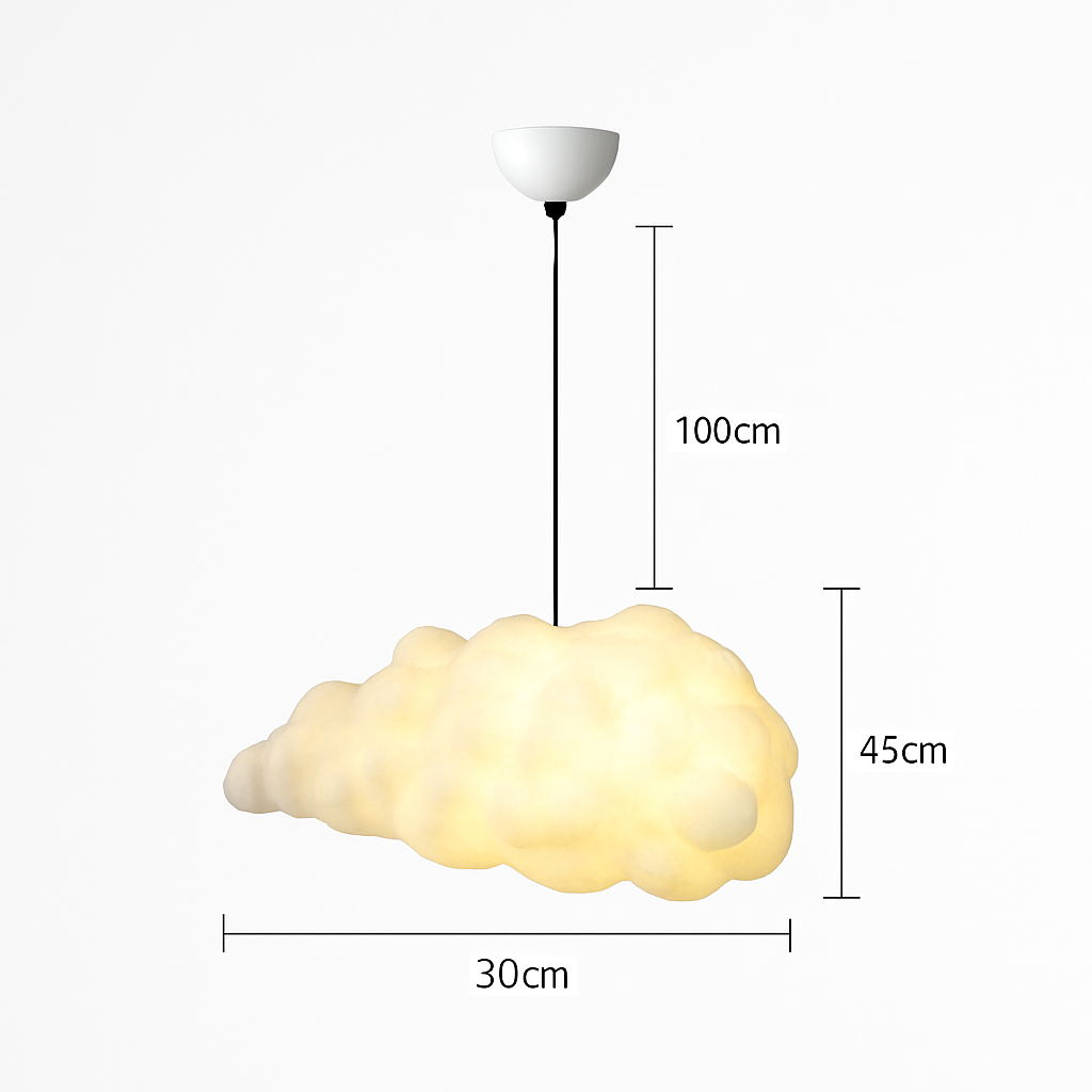 Suspension moderne LED en forme de nuage Kids - vue 8 sur 11