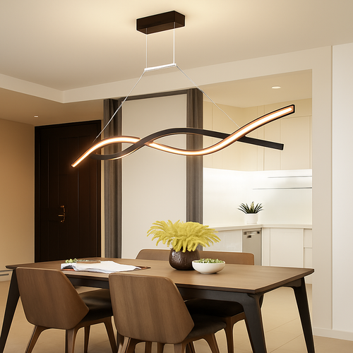 suspension moderne à led pour décoration intérieure élégante - vue 3 sur 7