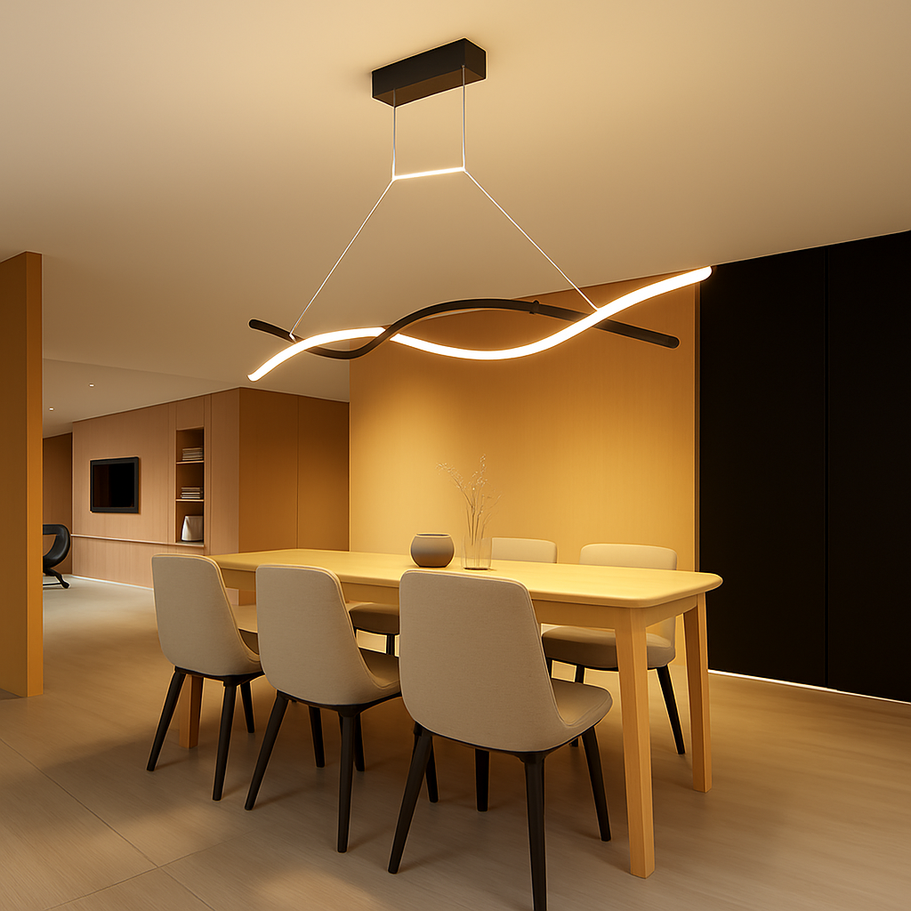 suspension moderne à led pour décoration intérieure élégante - vue 3 sur 7