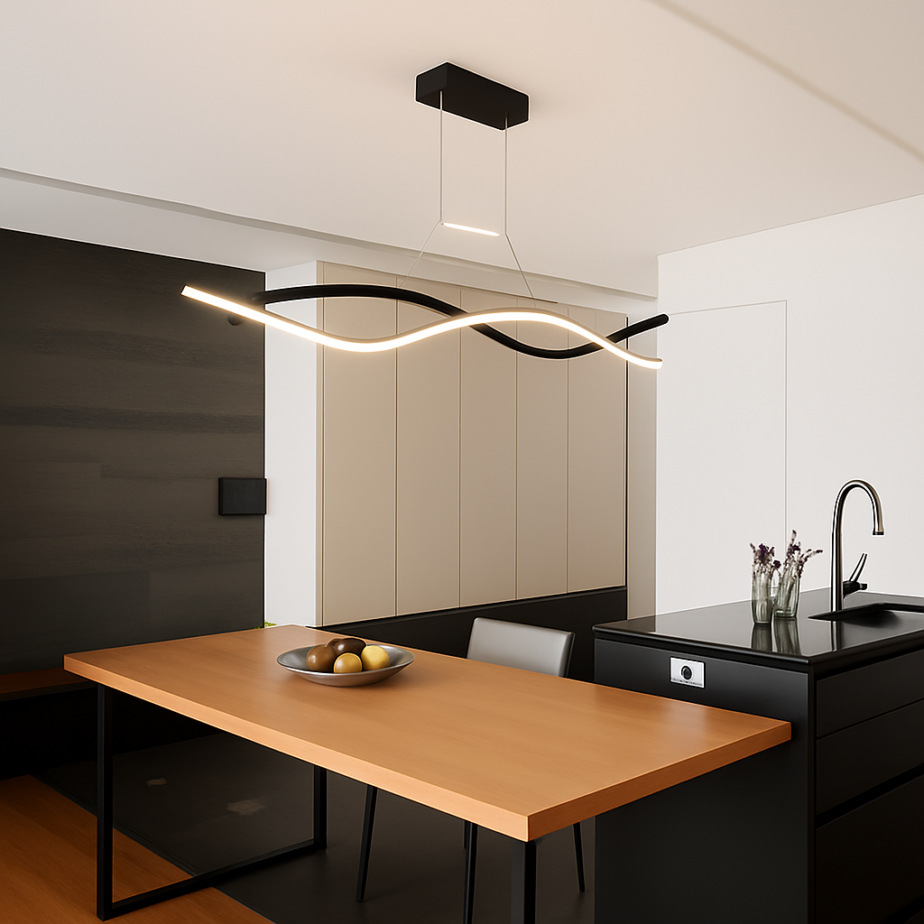 suspension moderne à led pour décoration intérieure élégante - vue 4 sur 7