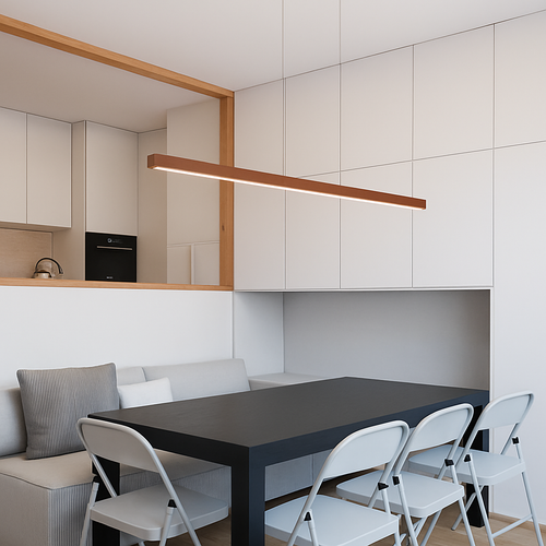 suspension moderne à led pour intérieur élégant et minimaliste - vue 6 sur 16