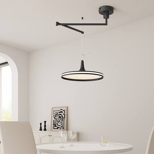 Suspension Moderne LED Salon Salle À Manger Cuisine Lumières Éclairage Intérieur Décor À La Maison Bras Réglable - vue 3 sur 9
