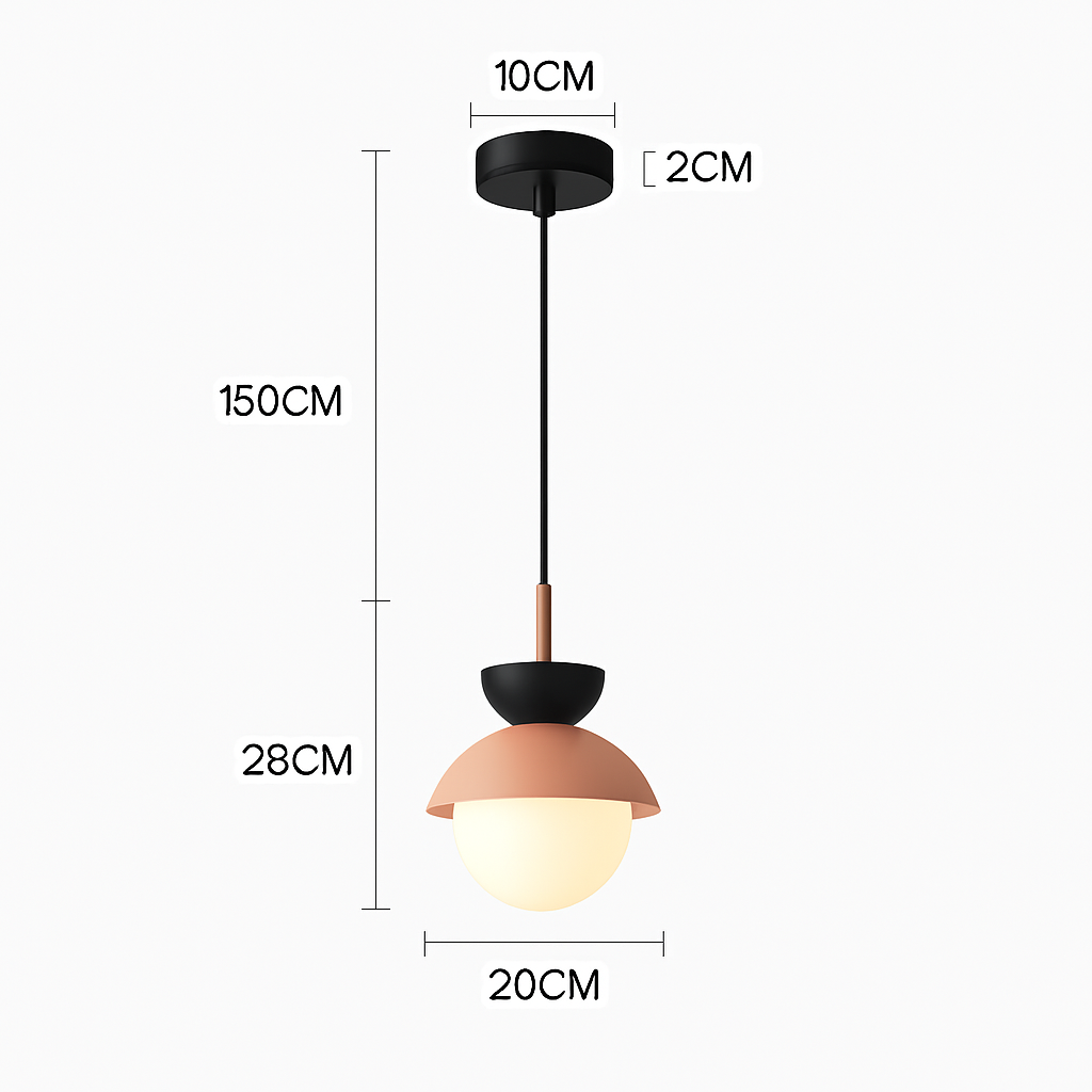 Suspension moderne nordique boule de verre luminaires suspendus suspension cuisine salle à manger chambre décor à la maison luminaire lustre - vue 14 sur 22