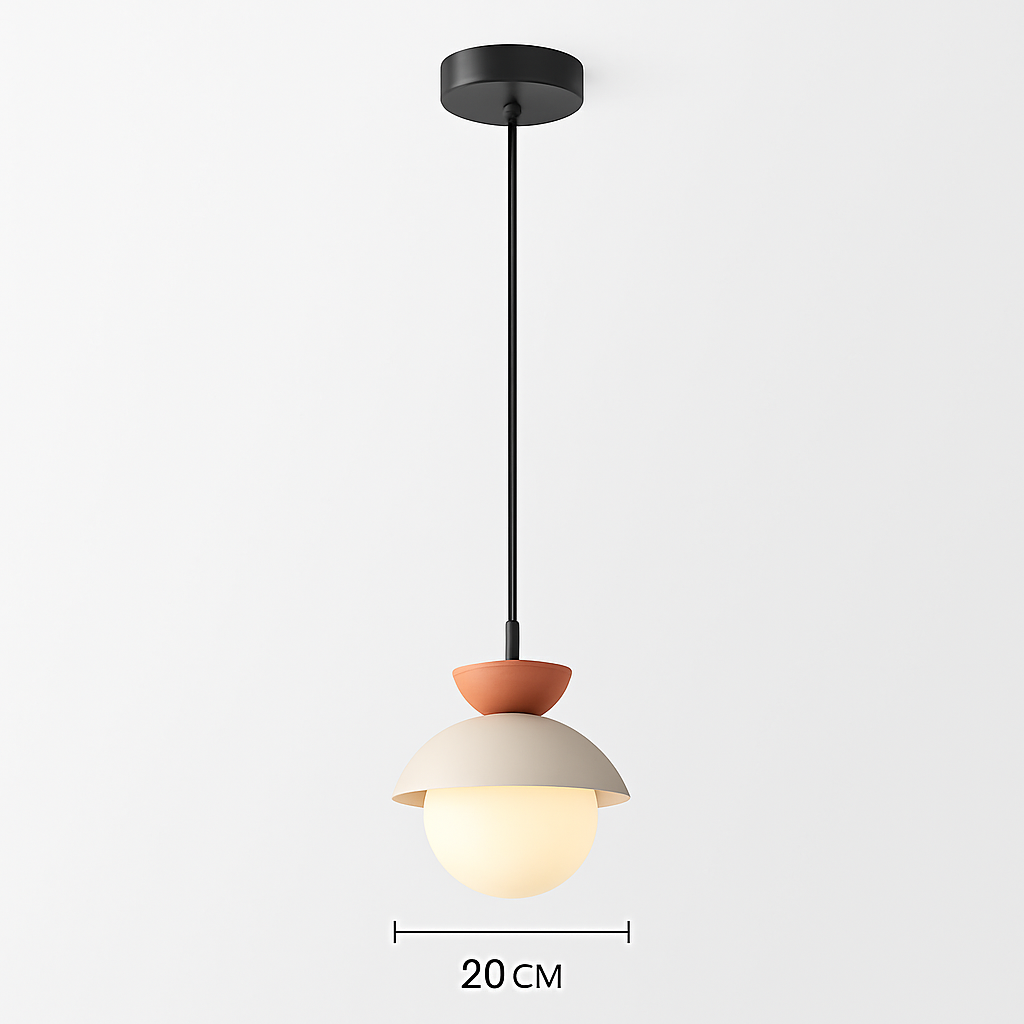 Suspension moderne nordique boule de verre luminaires suspendus suspension cuisine salle à manger chambre décor à la maison luminaire lustre - vue 16 sur 22