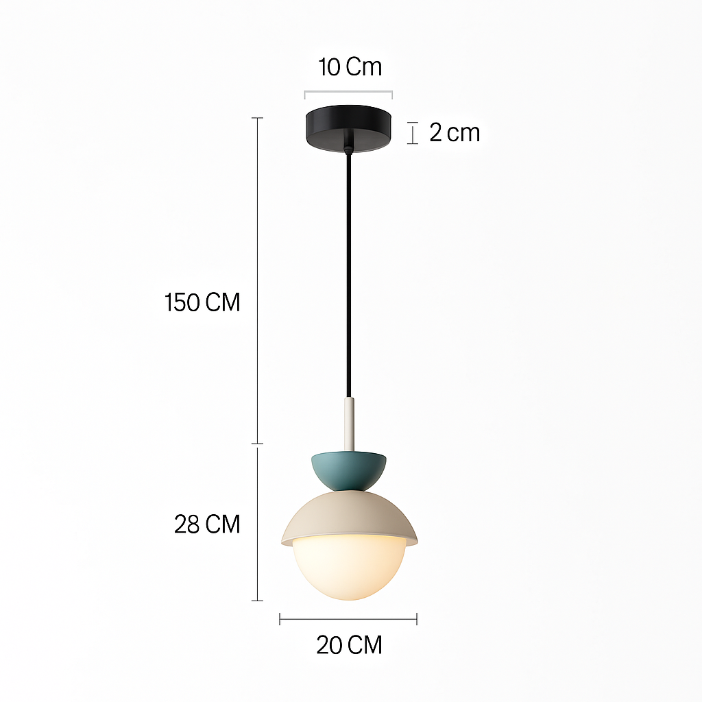 Suspension moderne nordique boule de verre luminaires suspendus suspension cuisine salle à manger chambre décor à la maison luminaire lustre - vue 17 sur 22