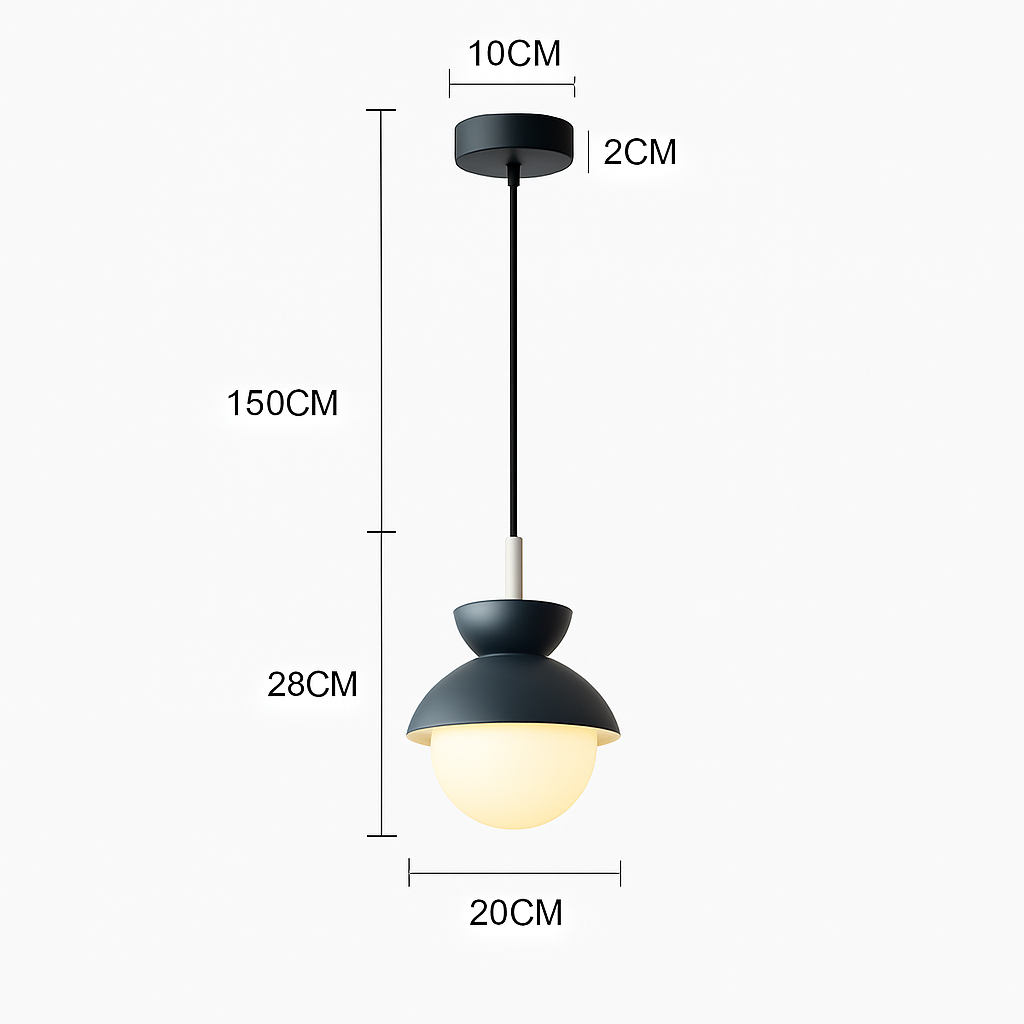 Suspension moderne nordique boule de verre luminaires suspendus suspension cuisine salle à manger chambre décor à la maison luminaire lustre - vue 18 sur 22