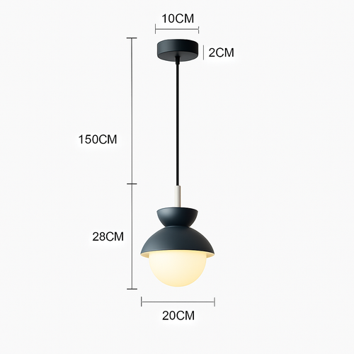 Suspension moderne nordique boule de verre luminaires suspendus suspension cuisine salle à manger chambre décor à la maison luminaire lustre - vue 19 sur 22