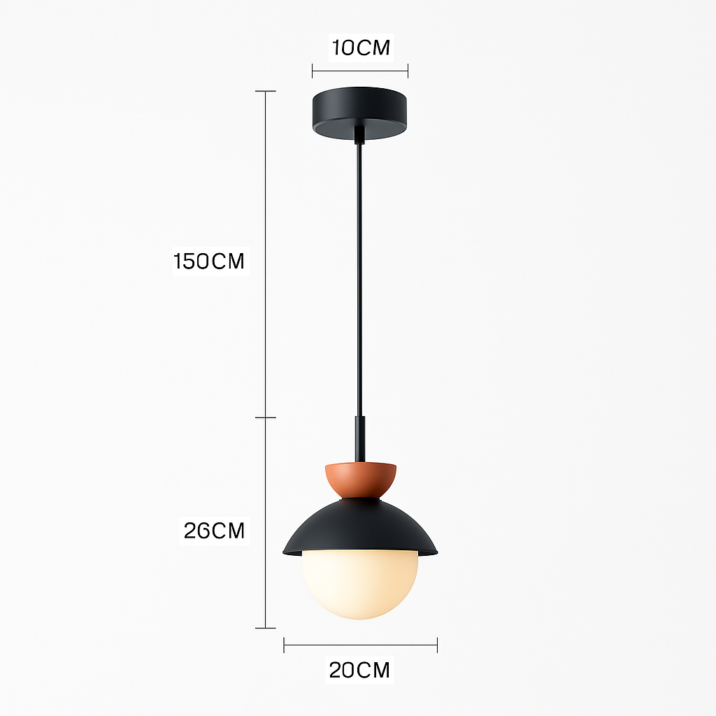 Suspension moderne nordique boule de verre luminaires suspendus suspension cuisine salle à manger chambre décor à la maison luminaire lustre - vue 20 sur 22