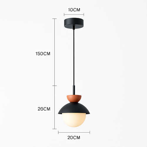 Suspension moderne nordique boule de verre luminaires suspendus suspension cuisine salle à manger chambre décor à la maison luminaire lustre - vue 21 sur 22
