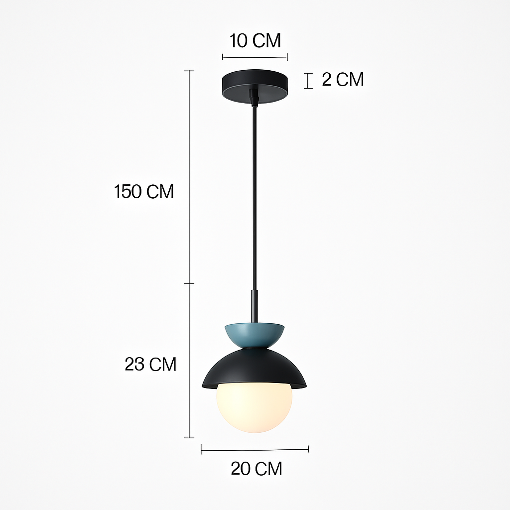 Suspension moderne nordique boule de verre luminaires suspendus suspension cuisine salle à manger chambre décor à la maison luminaire lustre - vue 22 sur 22
