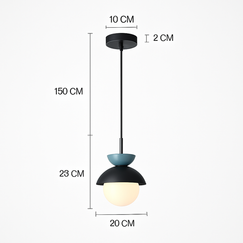 Suspension moderne nordique boule de verre luminaires suspendus suspension cuisine salle à manger chambre décor à la maison luminaire lustre - vue 23 sur 22