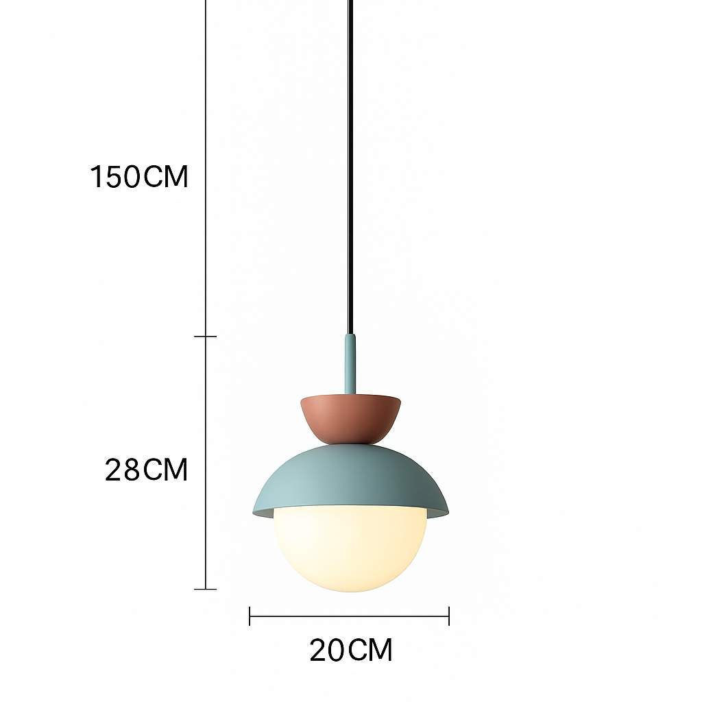 Suspension moderne nordique boule de verre luminaires suspendus suspension cuisine salle à manger chambre décor à la maison luminaire lustre - vue 8 sur 22