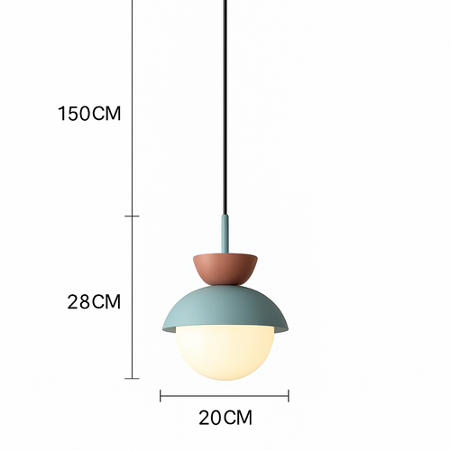 Suspension moderne nordique boule de verre luminaires suspendus suspension cuisine salle à manger chambre décor à la maison luminaire lustre - vue 9 sur 22