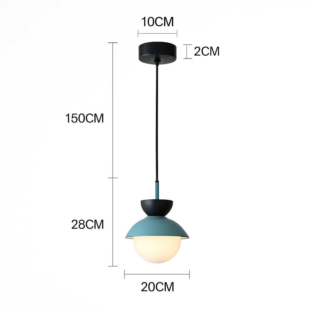 Suspension moderne nordique boule de verre luminaires suspendus suspension cuisine salle à manger chambre décor à la maison luminaire lustre - vue 10 sur 22