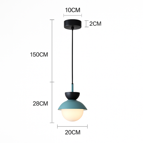 Suspension moderne nordique boule de verre luminaires suspendus suspension cuisine salle à manger chambre décor à la maison luminaire lustre - vue 11 sur 22