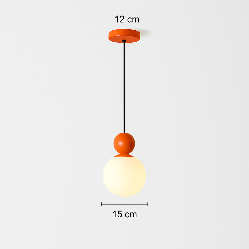 suspension moderne verre comptoir cafe bar éclairage - vue 8 sur 11