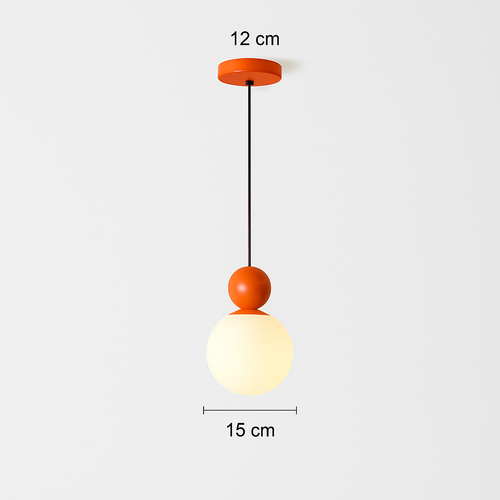 suspension moderne verre comptoir cafe bar éclairage - vue 9 sur 11