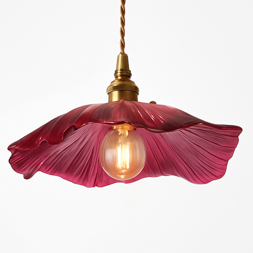 Suspension modernes en verre de fleur lampes suspendues décoration de la maison éclairage salon chambre chevet luminaire magasin d'intérieur - vue 2 sur 9