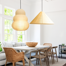 suspension noguchi en papier de riz style moderne