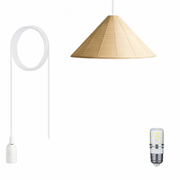 suspension noguchi en papier de riz style moderne