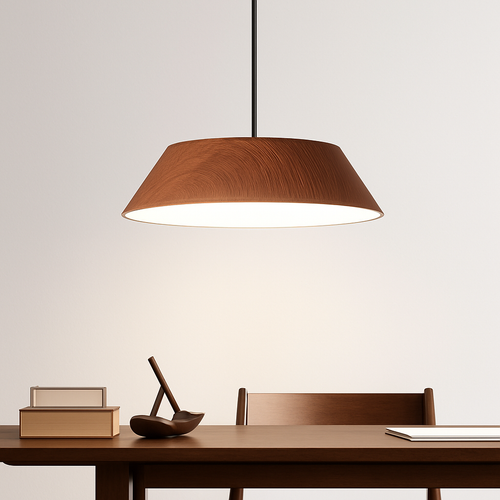 suspension nordique bois design wabi sabi pour café ou art - vue 2 sur 8