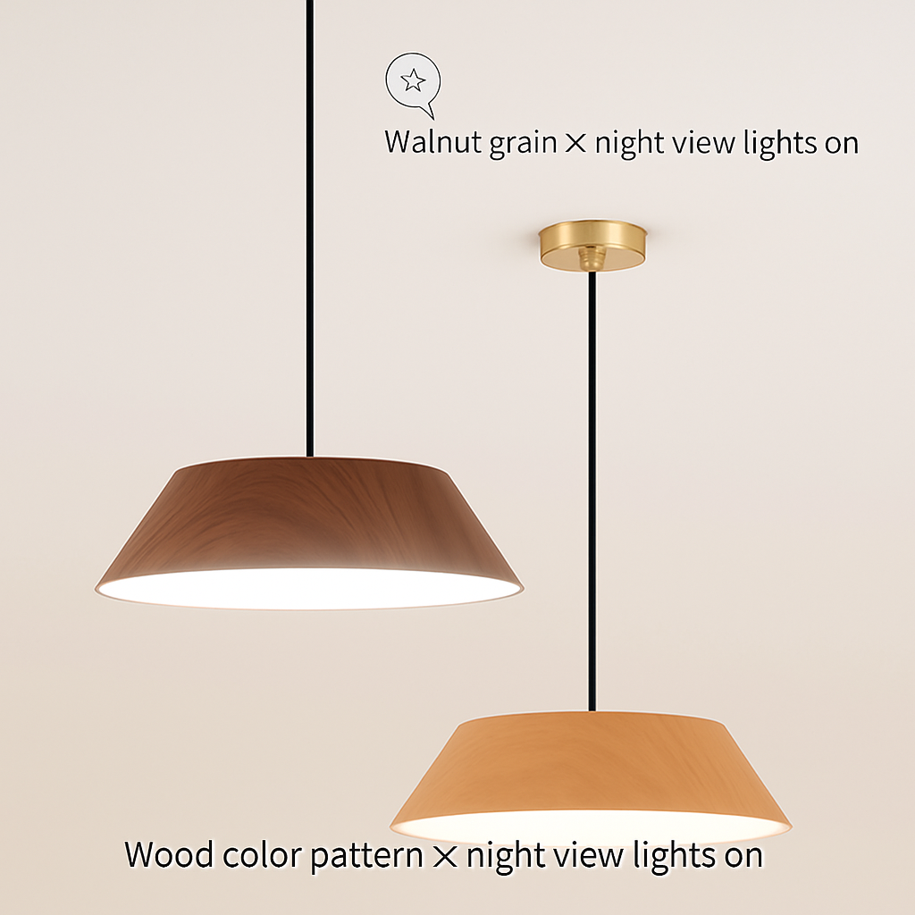 suspension nordique bois design wabi sabi pour café ou art - vue 4 sur 8