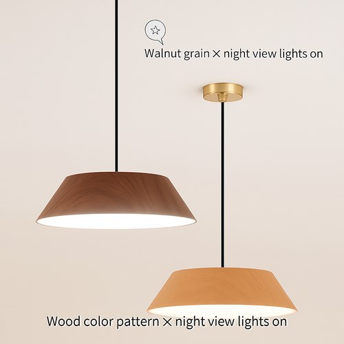 suspension nordique bois design wabi sabi pour café ou art - vue 5 sur 8