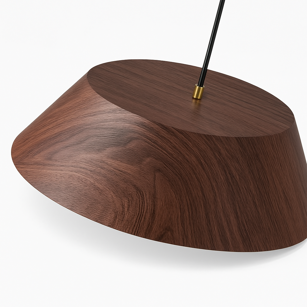 suspension nordique bois design wabi sabi pour café ou art - vue 5 sur 8