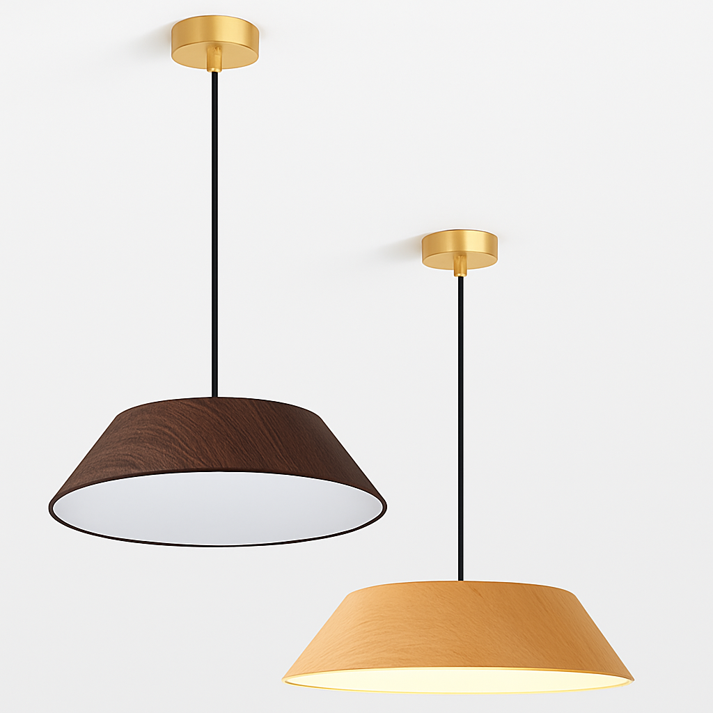 suspension nordique bois design wabi sabi pour café ou art - vue 6 sur 8