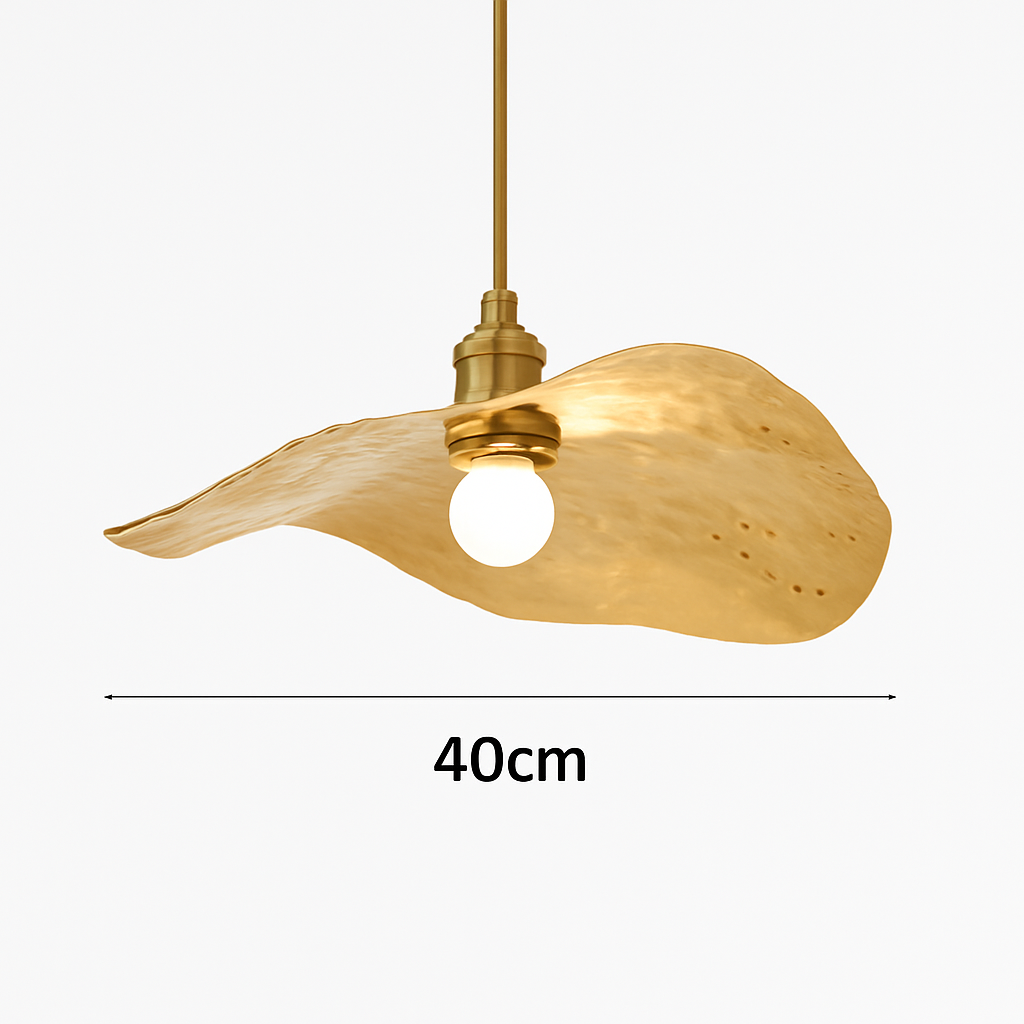 suspension nordique créative en forme de feuille de lotus décorative - vue 7 sur 9