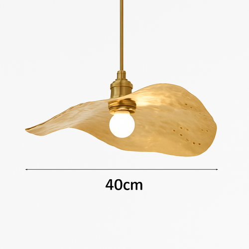 suspension nordique créative en forme de feuille de lotus décorative - vue 8 sur 9