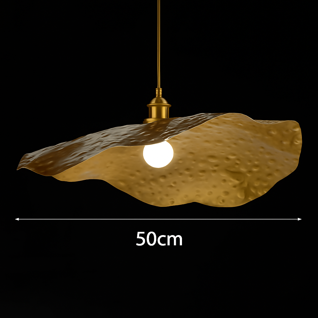 suspension nordique créative en forme de feuille de lotus décorative - vue 8 sur 9