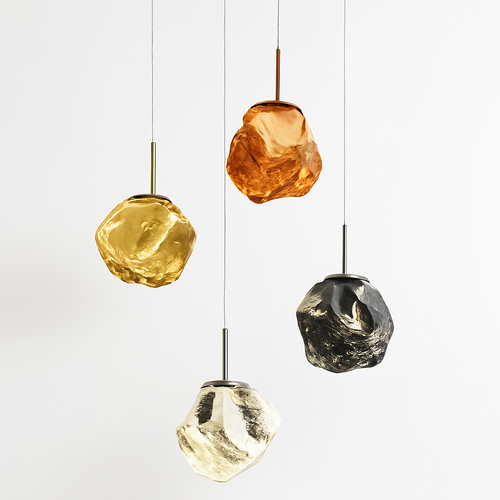 suspension nordique en verre à led décoratif pour intérieur - vue 3 sur 24