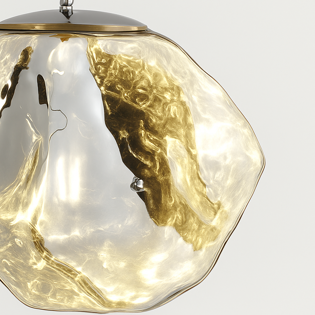 suspension nordique en verre à led décoratif pour intérieur - vue 6 sur 24